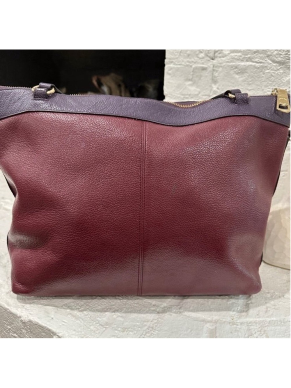 Coach Tyler Colorblock Pebble Leather Tote Bag with Gold Hardware F57210 - Picture 4 of 16